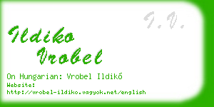 ildiko vrobel business card
